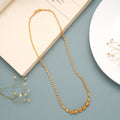 Stylish Beaded Gold Long Chain