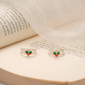 Little Charm Leafy Enamel Silver Toe Ring