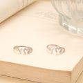 Wavy Heart with Silver Stone Toe Ring