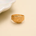 Textured Gold Ring for Men