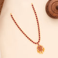 Elegant Ruby Stone with Golden beads Necklace