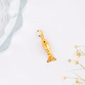 Matte Finish Gold Fish Pendant