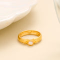 Elegant Pearl Gold Ring