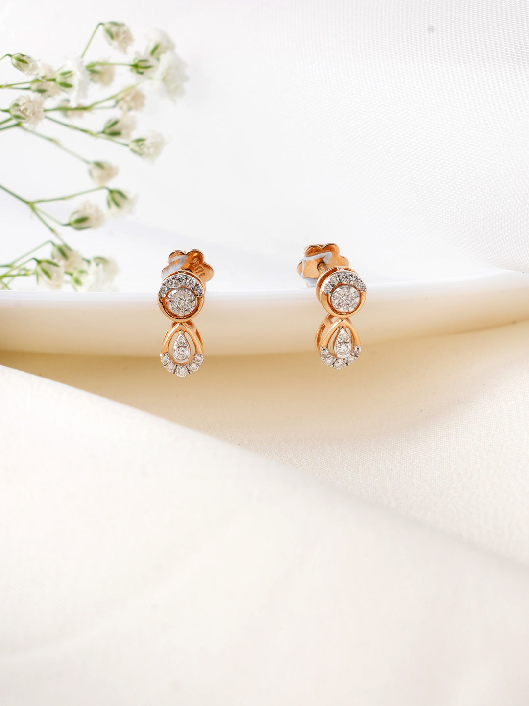 Whisper Light Diamond Drop Earring