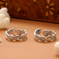 Antique Twist Silver Toe Ring