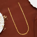 Regal Grain Pattern Gold Chain for Women