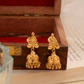 Traditional Gold Plated Plain Matt Jhumkas