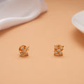 Elegant Tiny Golden Floral Studs