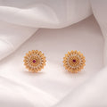 Sunflower Ruby Stud Golden Stud