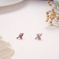 Girlie Dancing Silver Stud