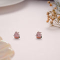 Cute Pink Bunny Rabbit Stud