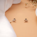 Cute Leaf Pattern Silver Stud
