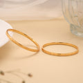 Standard Gold Plated Brick Pattern Bangles