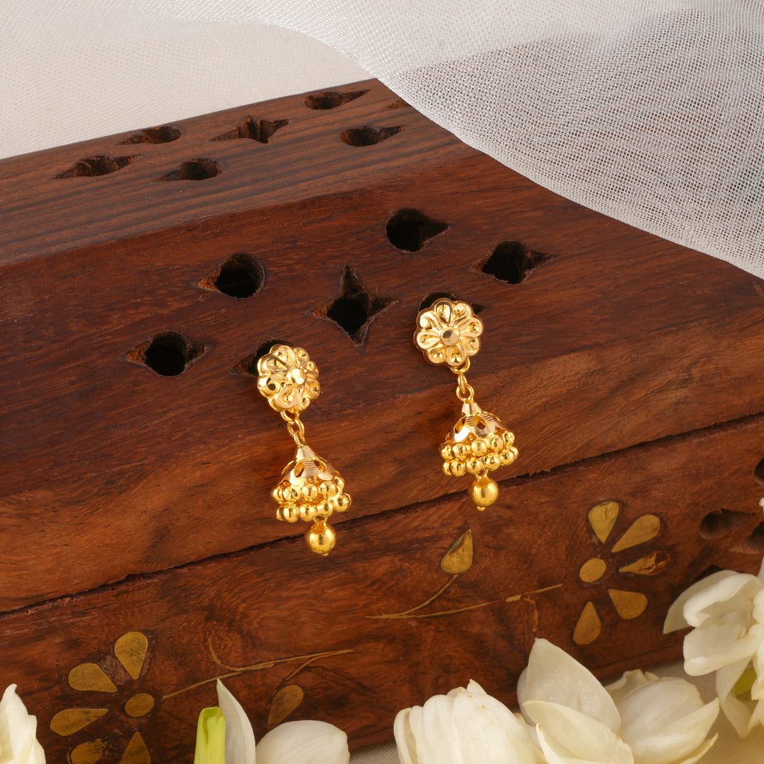 Traditional Gold Belle Jhumkas