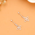 Petal Bloom Silver Drop Koppu Earrings