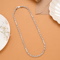 Stunning Spiral Link for Men’s Silver Chain