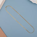 Sleek Plain Snake Design Gold Chain