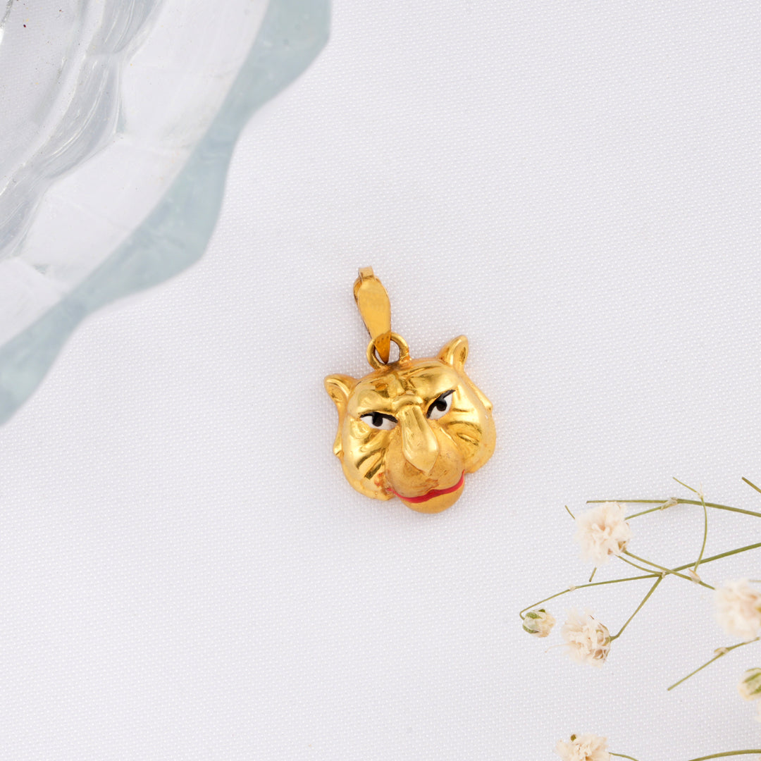 Bold Tiger Gold Pendant