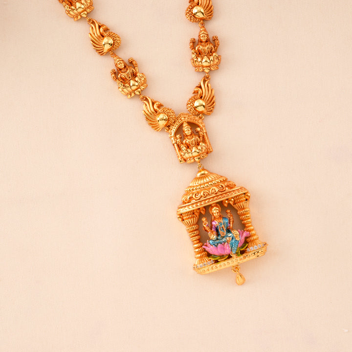 Goddess Lakshmi-Peacock Nagas Necklace