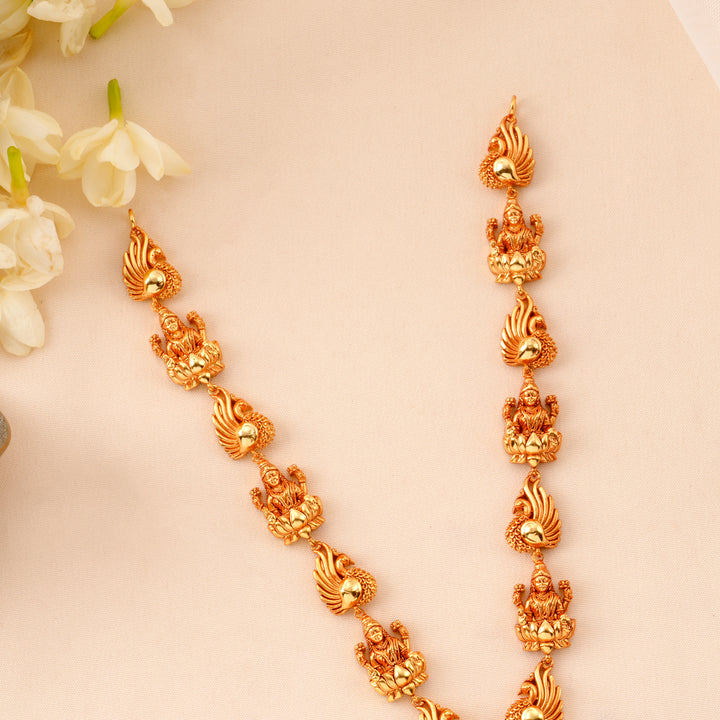 Goddess Lakshmi-Peacock Nagas Necklace
