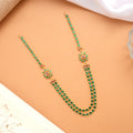 Traditional Two Layer Green Stone Golden Haram