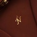 Letter N Gold Pendant