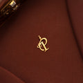 Sleek Yellow Gold Letter P Heart Pendant