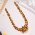 Grand Lakshmi Antique Finish Golden Lakshmi Haram