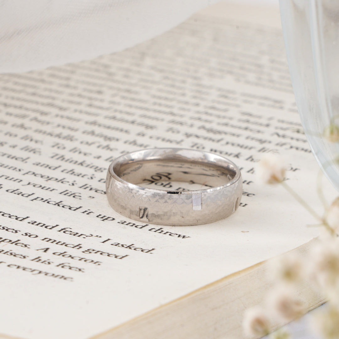 Unique Hammered Sterling Silver Ring