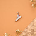 Vibrant CZ Sneaker Silver Pendant