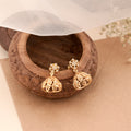 Bloom Petal Silver Gold Plated Jhumkas