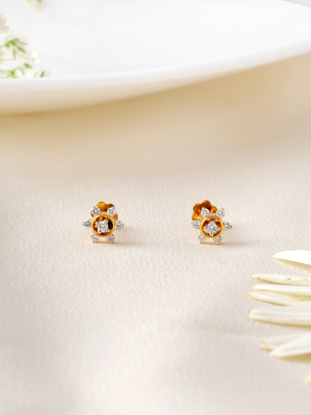 Enchanting Snowflake Diamond Earrings