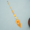 Ethnic Grand Floral with Dazzles Gold Tikka