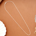 Tiny Charm Silver Bead Link Women’s Chain