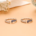 Sapphire Edge Toe Silver Ring