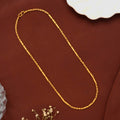 Premium Twisted Cylinder Gold Chain