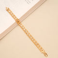 Intricate Floral Pattern Golden Bracelet for Men