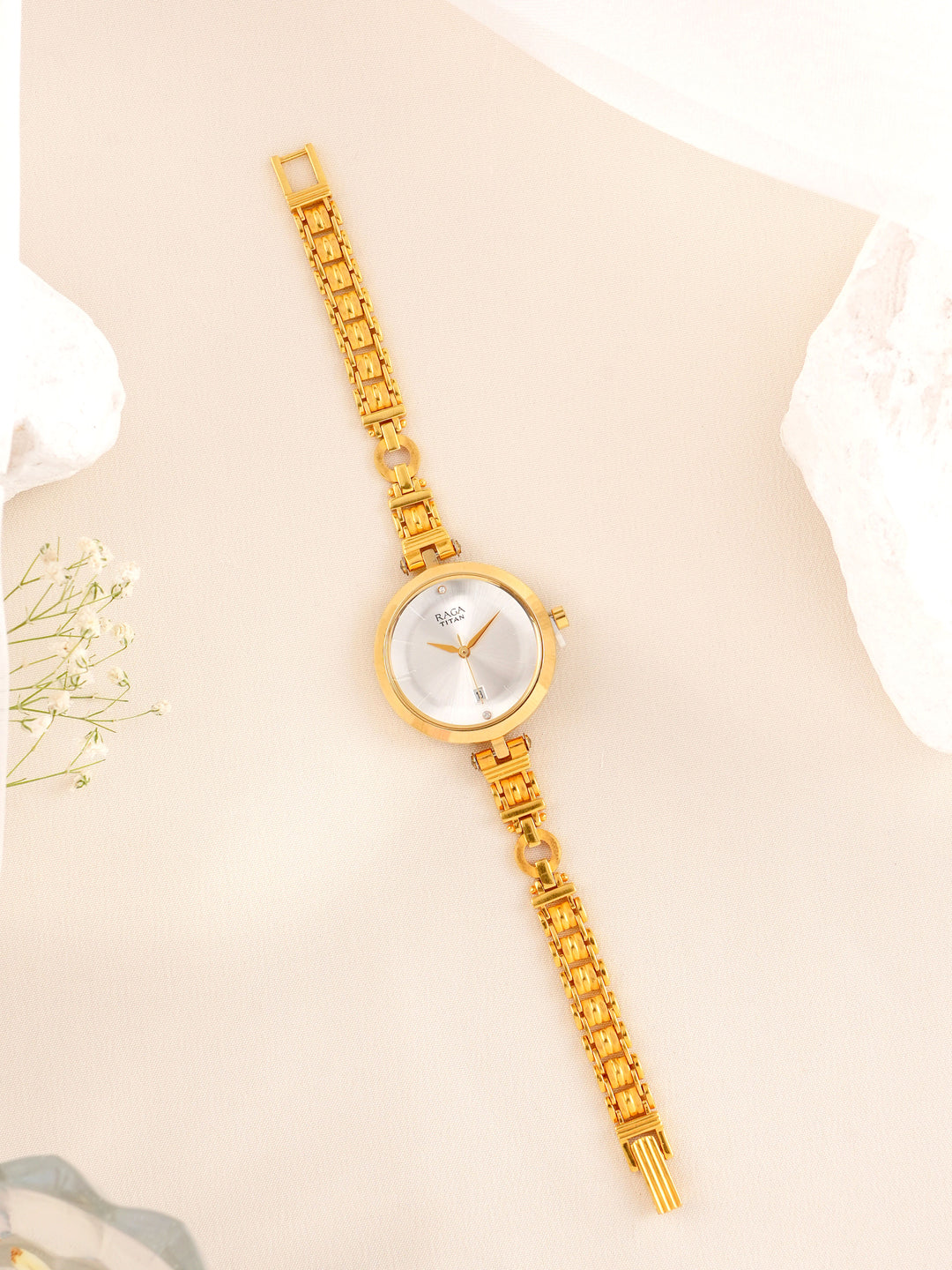 Stylish 'Titan Raga' Gold women's  Watch