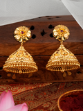Traditional Flower Design Gold Jimikki Kammal