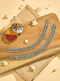 Heavy Pink Stone Antique Anklet