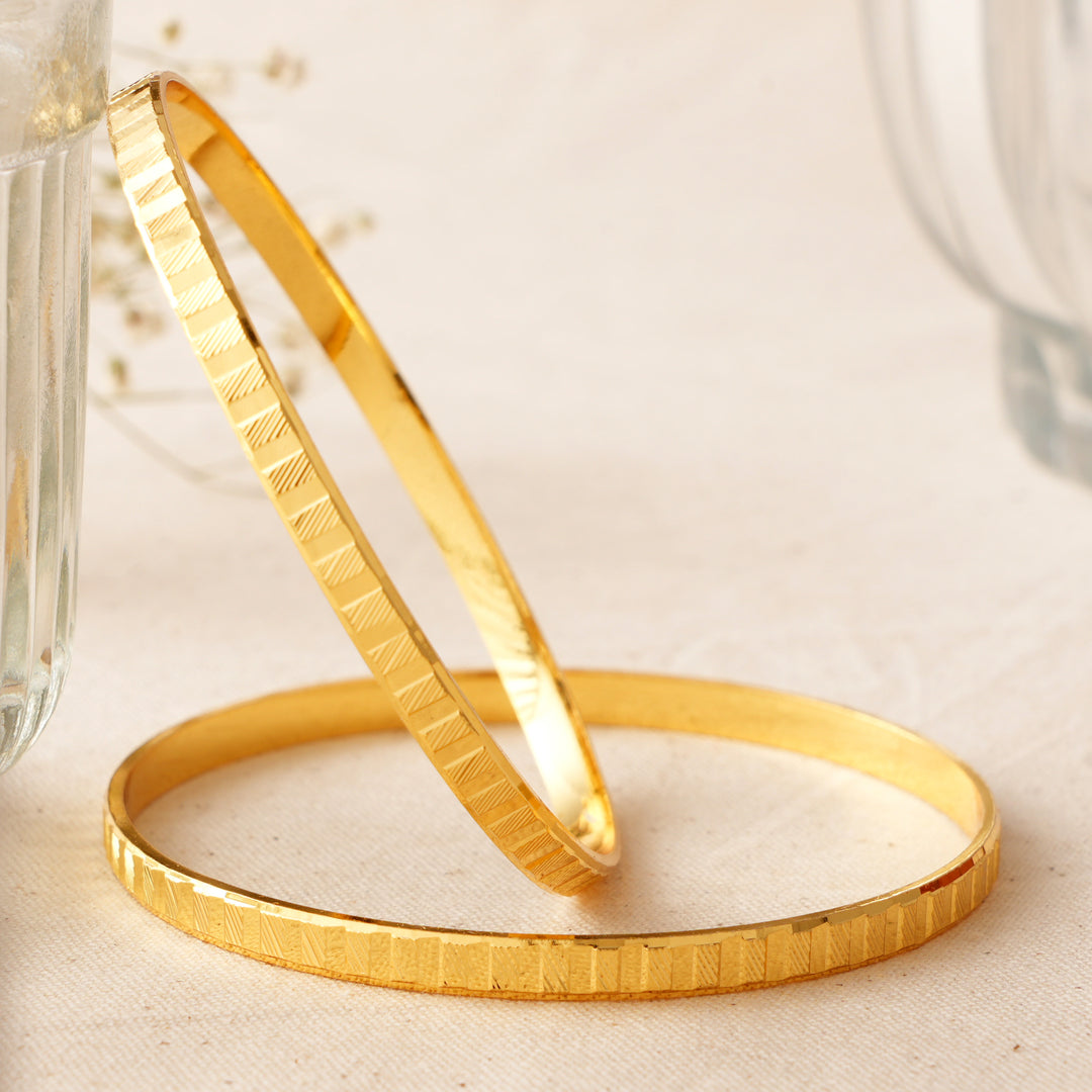 Radiant Glow Silver Gold Plated Women’s Bangle