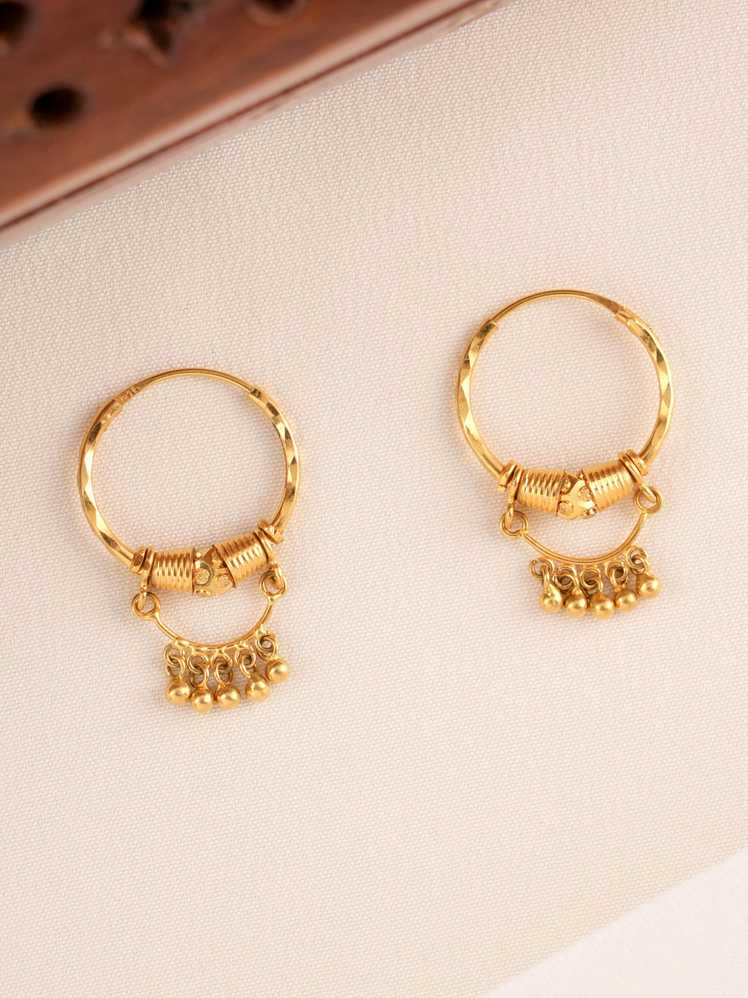 Traditional Hoop Gold Earrings