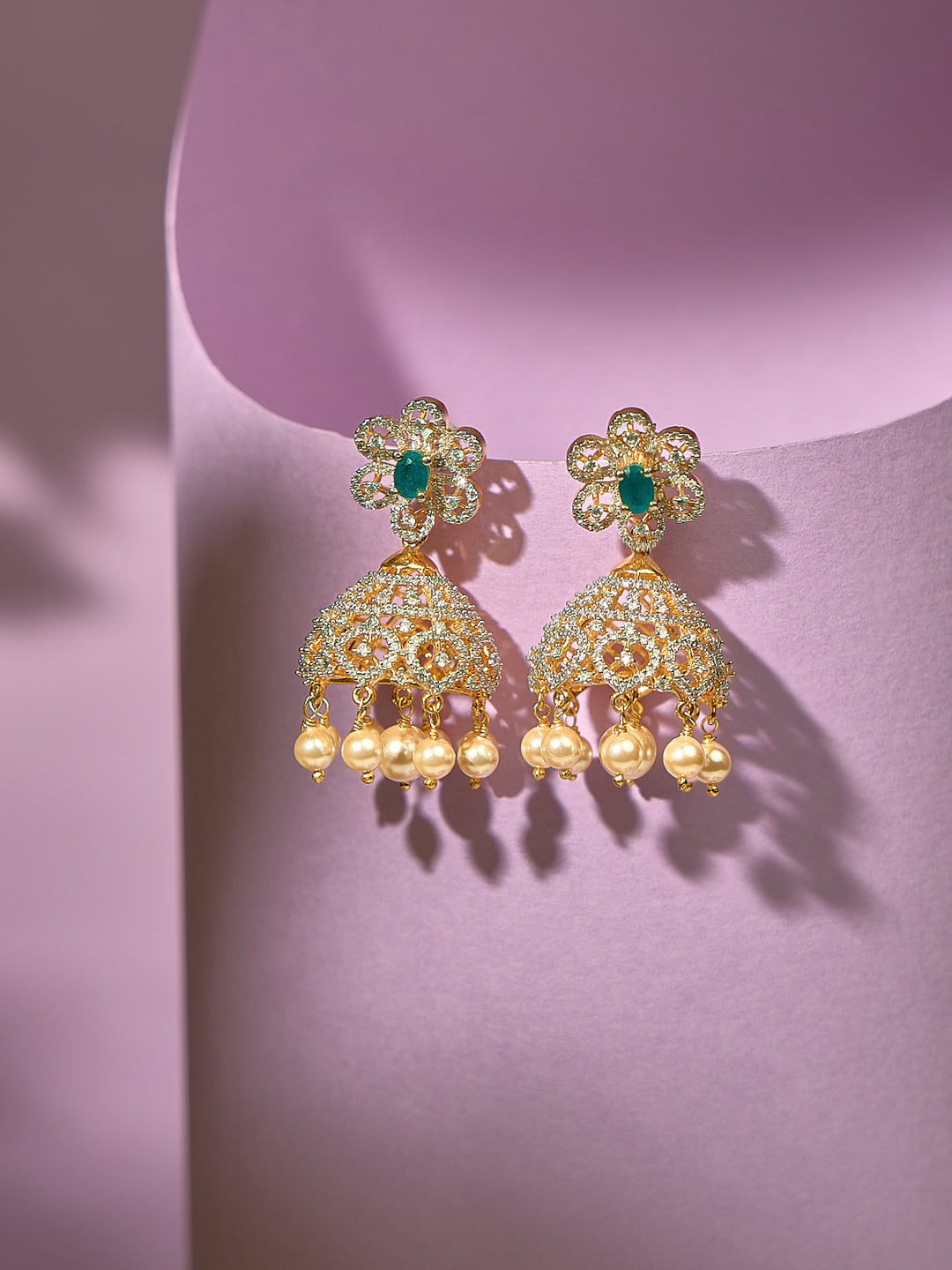 Radiant Swarovski Jhumka
