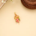 Lord Dancing Ganesha Golden Pendant