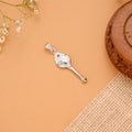 Holy Om Engraved Silver Vel Pendant