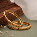 Tiny Beads Design with Gold Bangle