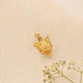 Golden Leopard Head Pendant