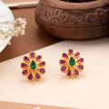 Blossom Gold Plated Stone Kundan Stud