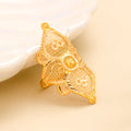 Ethnic Floral Gold Ring