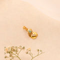 Classic Leafy Design Golden Pendant